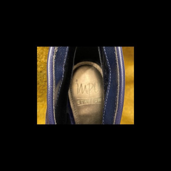 Impo Electric Blue Crush Velvet Peep Toe Ankle Booties - Picture 4 of 5